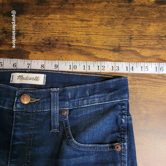 Madewell Jeans 27 Skinny 10" High Rise Hayes Wash F4684 Tummy Control Stretch - Picture 8 of 13